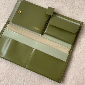 Olive Green Leather Wallet